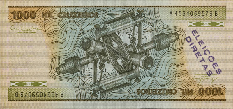 Insertions into Ideological Circuits 2: Banknote Project 1970 by Cildo Meireles born 1948
